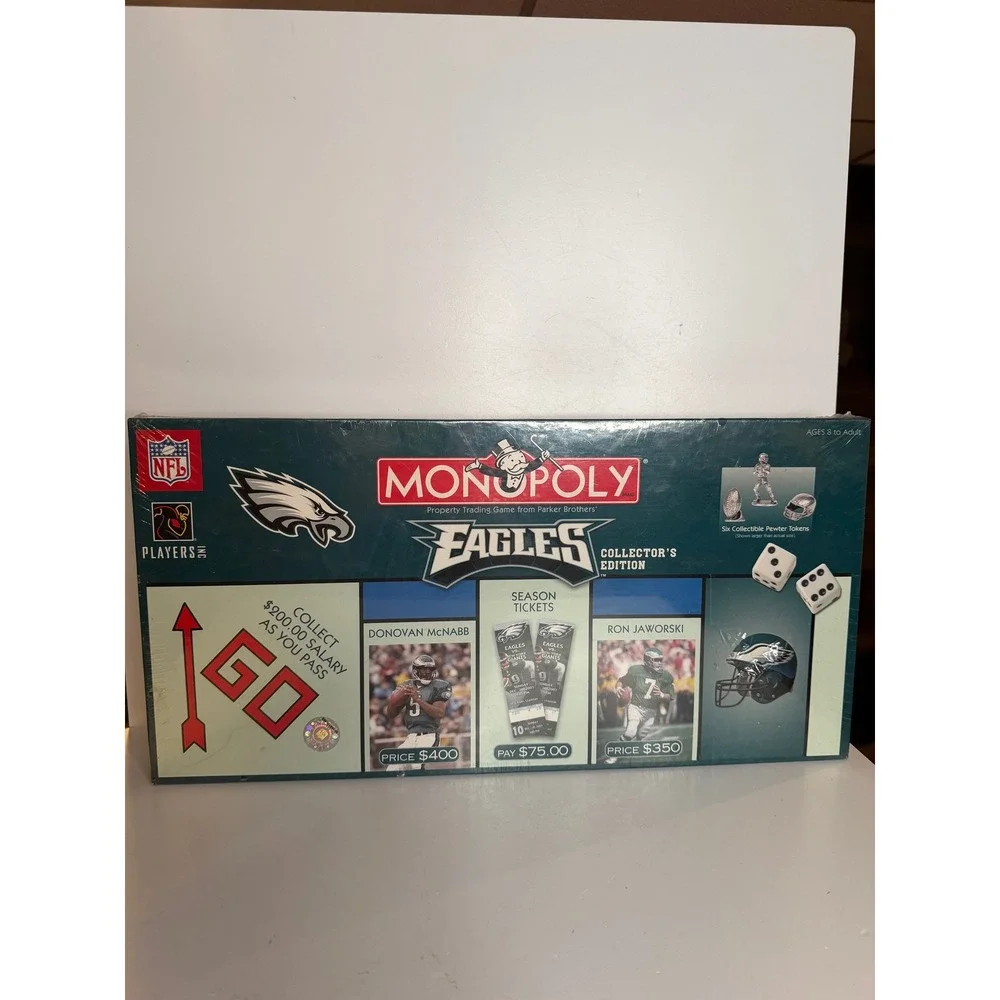 NEW SEALED 2003 Philadelphia Eagles Monopoly Collectors Edition NFL Board Game